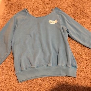 Baby blue PINK sweatshirt